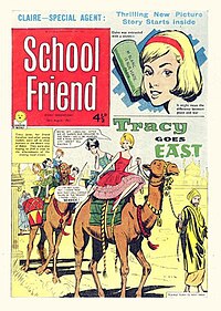 The cover of the 23 August 1961 edition of School Friend. SchoolFriend589-cover.jpg