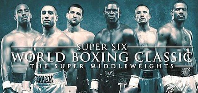 Left to right: Ward, Abraham, Froch, Taylor, Kessler, Dirrell