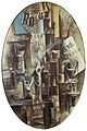 Pablo Picasso, 1912, Violon, verre, pipe et encrier (Souvenir of Le Havre), oil on canvas, 81 x 54 cm, 81 x 54 cm, National Gallery in Prague, Czech Republic