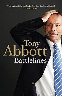 <i>Battlelines</i> book by Tony Abbott