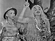 Kovacs as Leena, Queen of the Jungle with Adams in 1956[10]