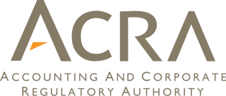 <span class="mw-page-title-main">Accounting and Corporate Regulatory Authority</span> Statutory board under ministry of finance in Singapore