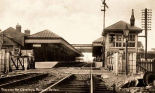 <span class="mw-page-title-main">Thornton–Cleveleys railway station</span> Station in Lancashire, UK (1865–1970)