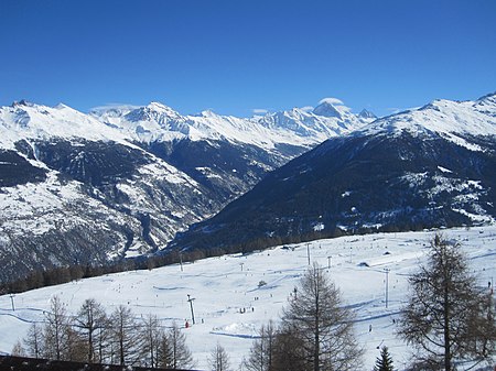 Thyon pistes and alps