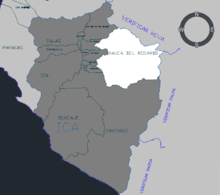 Yauca Del Rosario district within Ica province of Ica region, Peru. Yauca Del Rosario district Ica province Ica region Peru.png