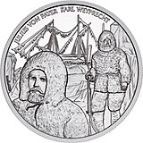 The Admiral Tegetthoff Ship and The Polar Expedition commemorative coin 2005 Austria 20 Euro Admiral Tegetthoff-The Polar Expedition back.jpg