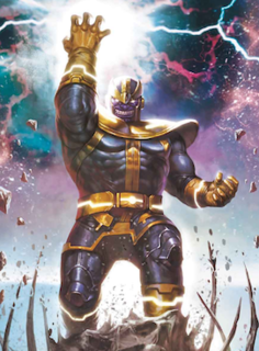 Thanos Supervillain appearing in Marvel Comics publications and related media