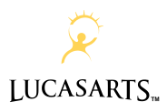 The original "Gold Guy" LucasArts logo (1992–2005)