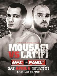 UFC on Fuel TV: Mousasi vs. Latifi UFC mixed martial arts event in 2013