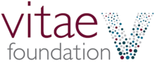 Logo, just the words Vitae Foundation and a big V
