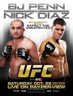 <span class="mw-page-title-main">UFC 137</span> UFC mixed martial arts event in 2011