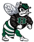 The logo of Haines City High School. Mainly seen in athletics. HCHS Hornet.png