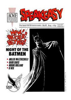 <i>Speakeasy</i> (magazine) British magazine of comics news and criticism