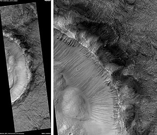 <span class="mw-page-title-main">Grindavik (crater)</span> Crater on Mars
