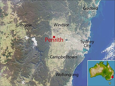 Map Of Penrith Area Penrith, New South Wales - Wikiwand