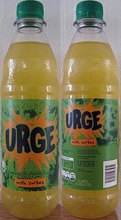 Urge (drink) Citrus flavored soft drink