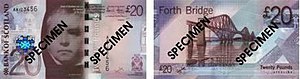A PS20 note of the 2007 issue. Bank of Scotland 20 pound note 2007.jpg