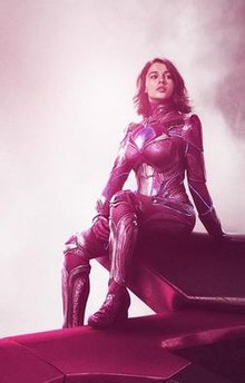 Naomi Scott as Kimberly in 2017 film Power Rangers Kim Naomi Scott.jpg