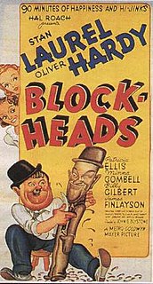 <i>Block-Heads</i> 1938 film by John G. Blystone
