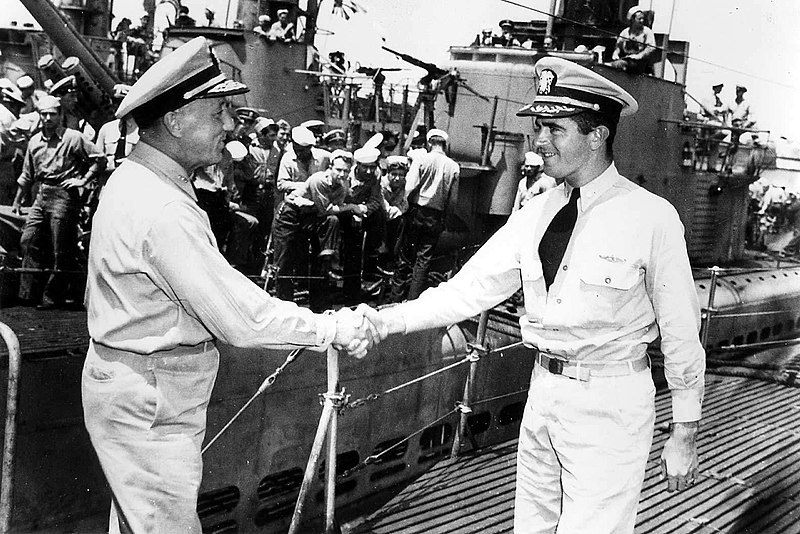 File:Lockwood greets Tyree in Pearl Harbor.jpg