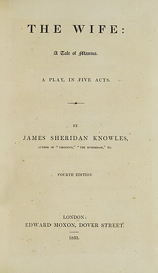 <i>The Wife</i> (play) 1833 play