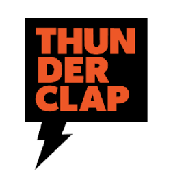 Logo Thunderclap. Gif