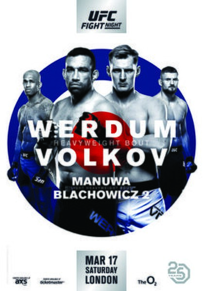 The poster for UFC Fight Night: Werdum vs. Volkov