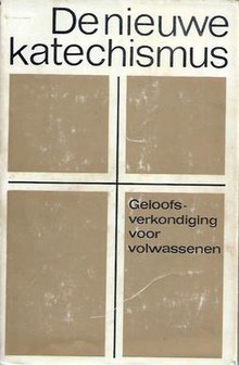 Cover of the first Dutch edition De Nieuwe Katechismus 1966 Dutch Catechism.jpg