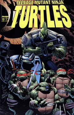 Volume 3, issue #10. Cover art by Frank Fosco and Erik Larsen.