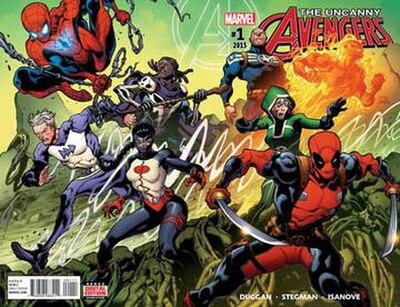 Cover of Uncanny Avengers, vol. 3, #1 (December 2015). Art by Ryan Stegman & Richard Isanove