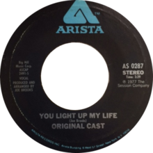 You Light Up My Life by Original Cast, US vinyl vocal side.png