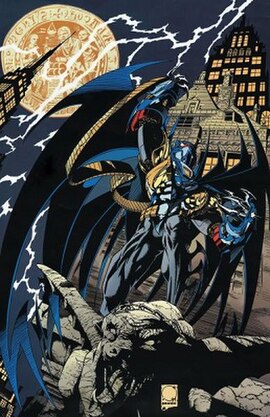 Jean-Paul Valley in his Batman armor. Art by the character's co-creator Joe Quesada.