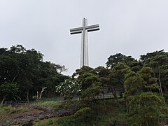 Mount Samat Shrine cross with trees