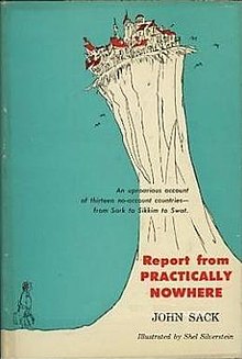 First edition (publ. Harper & Brothers) ReportFromPracticallyNowhere.jpg