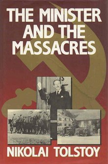 First edition (publ. Century Hutchinson) The Minister and the Massacres.jpg