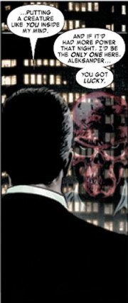 The Red Skull in Alexander Lukin's mind. Art by Steve Epting