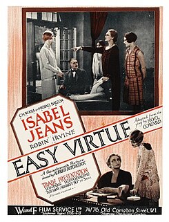 <i>Easy Virtue</i> (1928 film) 1928 film