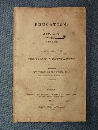 <i>Education</i> (play) 1813 play