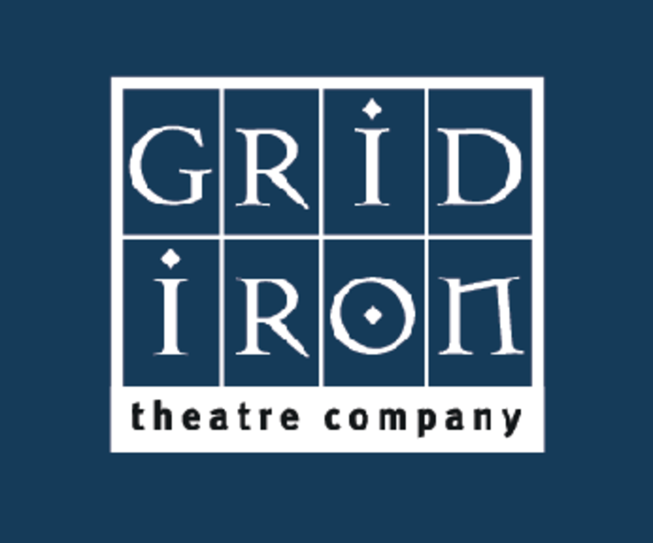 Ирон театр. Grid Iron logo. Logo Grid Template.