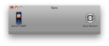 Snímek obrazovky iSync 3