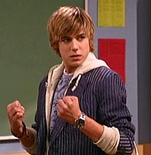 "Dude, I slayed you once; don't make me slay you again!"
Jake Ryan makes a dramatic introduction to his classmates in "New Kid in School". Jake Ryan.jpg