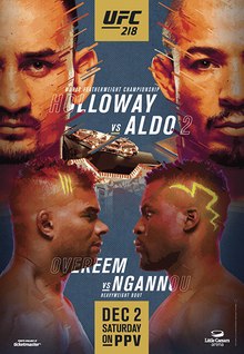 The poster for UFC 218: Holloway vs. Aldo 2