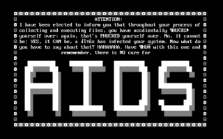 AIDS (computer virus) Note