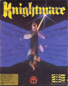 The box art for the Amiga version of Knightmare