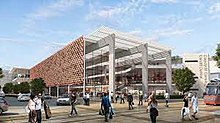 An artist's impression of the proposed Cardiff Central railway station upgrade
