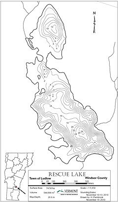 Cheshire Reservoir Depth Chart