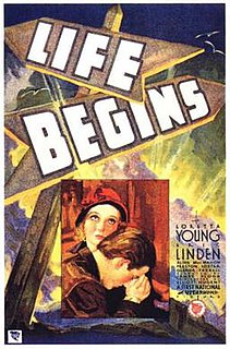 <i>Life Begins</i> (film) 1932 film directed by James Flood and Elliott Nugent