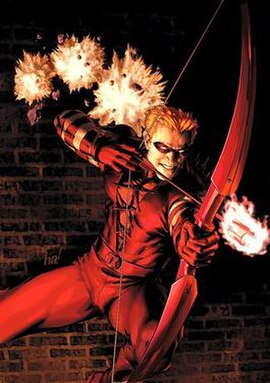 Roy Harper as Red Arrow. Art by Gene Ha.