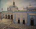Grand mausoleum of Shah Abdul Latif Bhittai built by Mian Ghulam Shah Kalhoro on 1762.