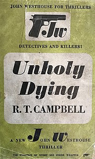 <i>Unholy Dying</i> 1945 novel